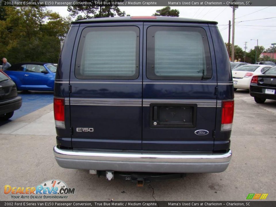 2002 Ford E Series Van E150 Passenger Conversion True Blue Metallic / Medium Graphite Photo #6