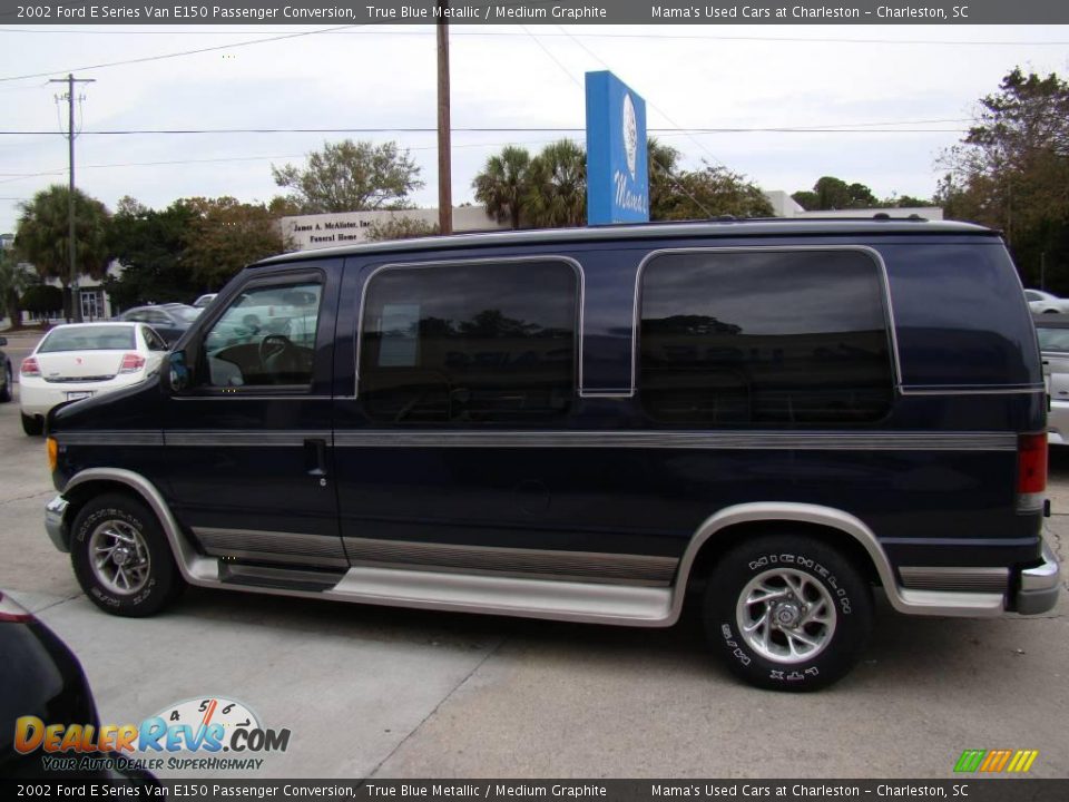 2002 Ford E Series Van E150 Passenger Conversion True Blue Metallic / Medium Graphite Photo #8
