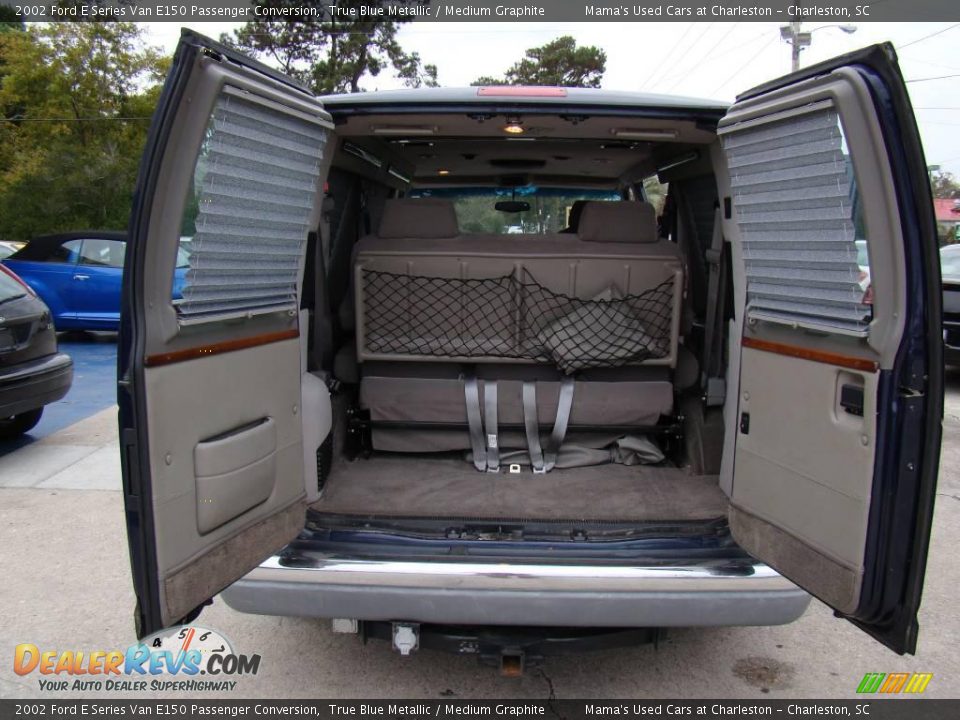 2002 Ford E Series Van E150 Passenger Conversion True Blue Metallic / Medium Graphite Photo #10