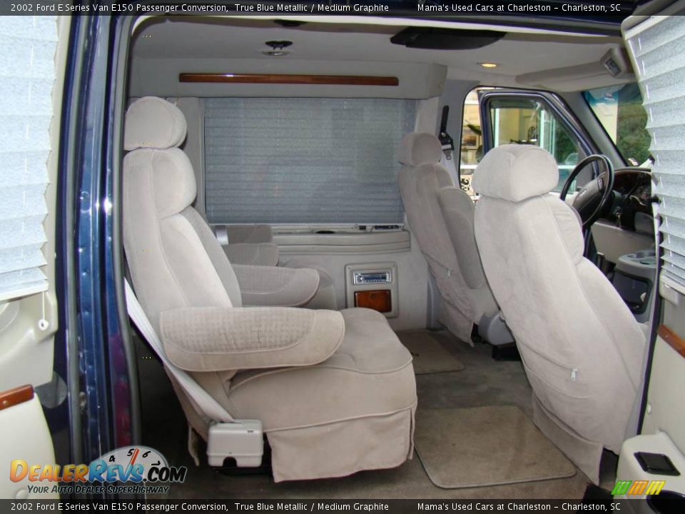 2002 Ford E Series Van E150 Passenger Conversion True Blue Metallic / Medium Graphite Photo #12