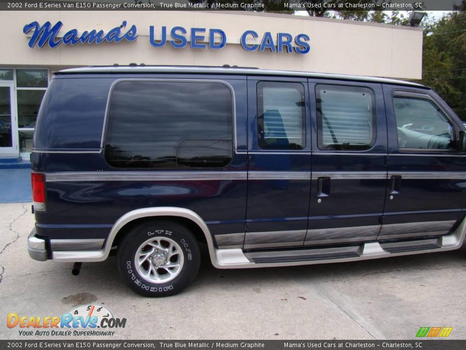2002 Ford E Series Van E150 Passenger Conversion True Blue Metallic / Medium Graphite Photo #29