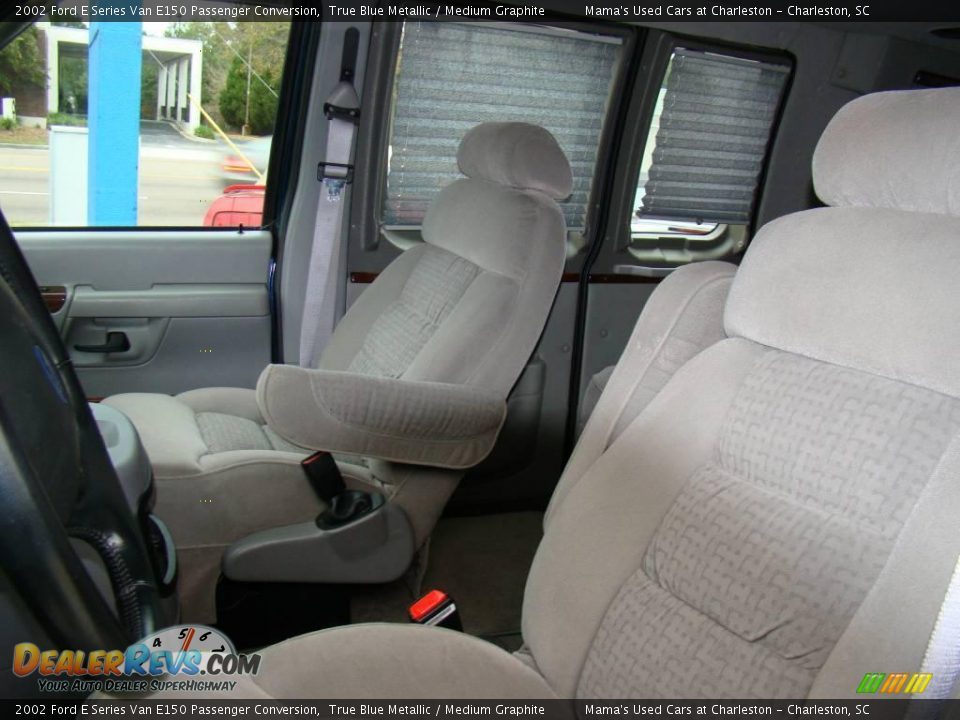 2002 Ford E Series Van E150 Passenger Conversion True Blue Metallic / Medium Graphite Photo #31