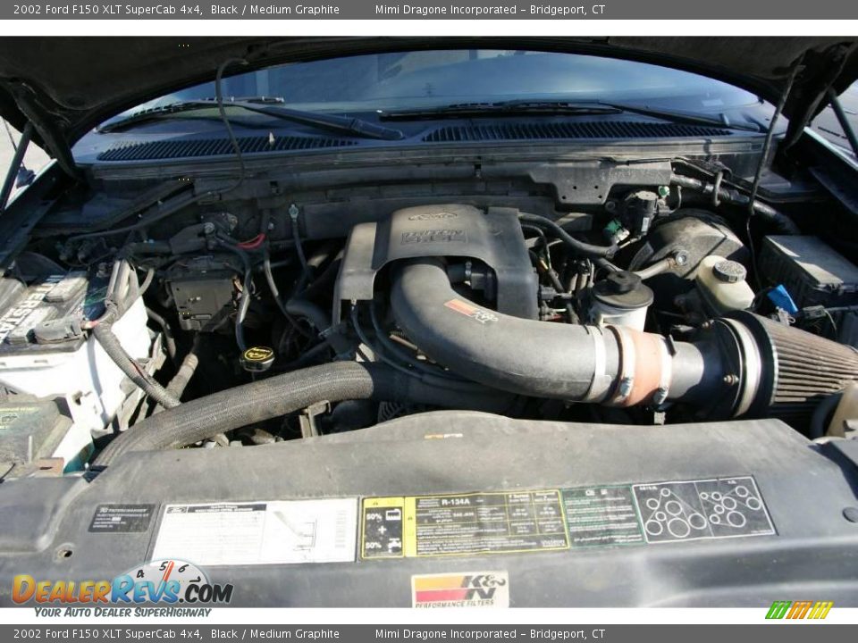 2002 Ford F150 XLT SuperCab 4x4 Black / Medium Graphite Photo #20