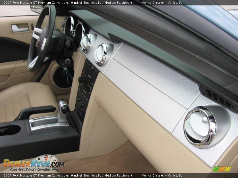 2007 Ford Mustang GT Premium Convertible Windveil Blue Metallic / Medium Parchment Photo #6