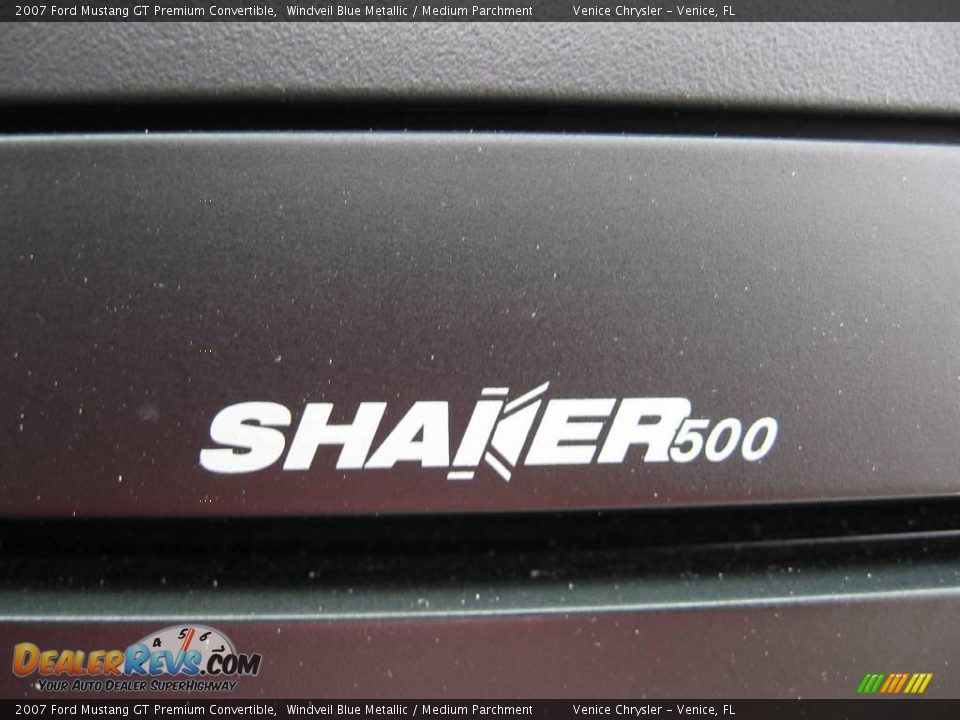 2007 Ford Mustang GT Premium Convertible Windveil Blue Metallic / Medium Parchment Photo #22