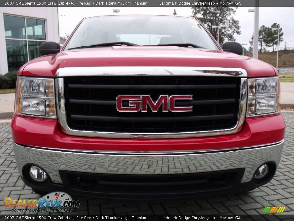 2007 GMC Sierra 1500 Crew Cab 4x4 Fire Red / Dark Titanium/Light Titanium Photo #8