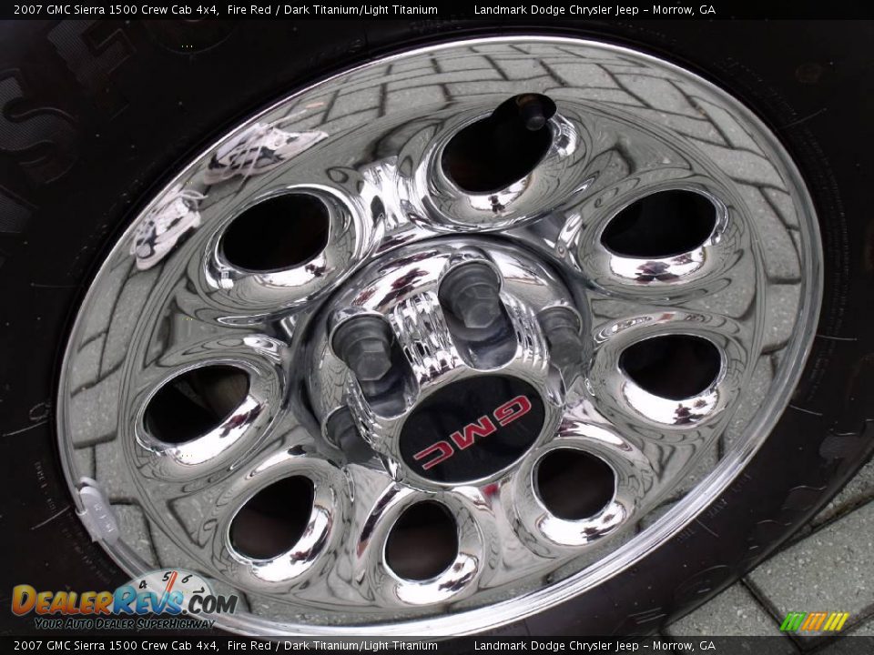 2007 GMC Sierra 1500 Crew Cab 4x4 Fire Red / Dark Titanium/Light Titanium Photo #9
