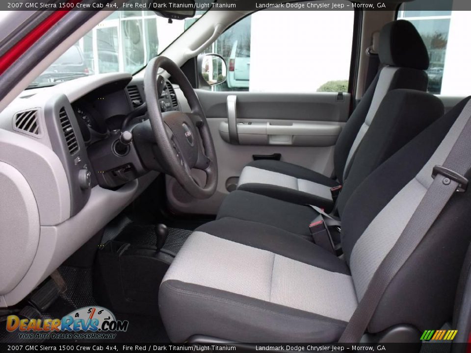 2007 GMC Sierra 1500 Crew Cab 4x4 Fire Red / Dark Titanium/Light Titanium Photo #10