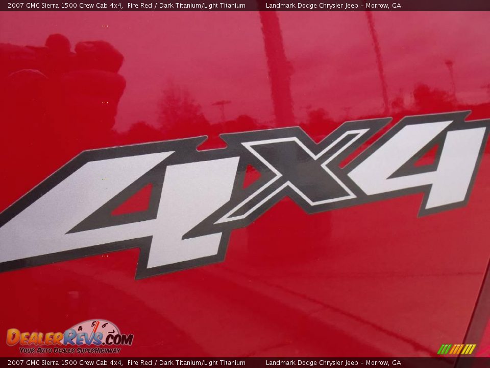 2007 GMC Sierra 1500 Crew Cab 4x4 Fire Red / Dark Titanium/Light Titanium Photo #15