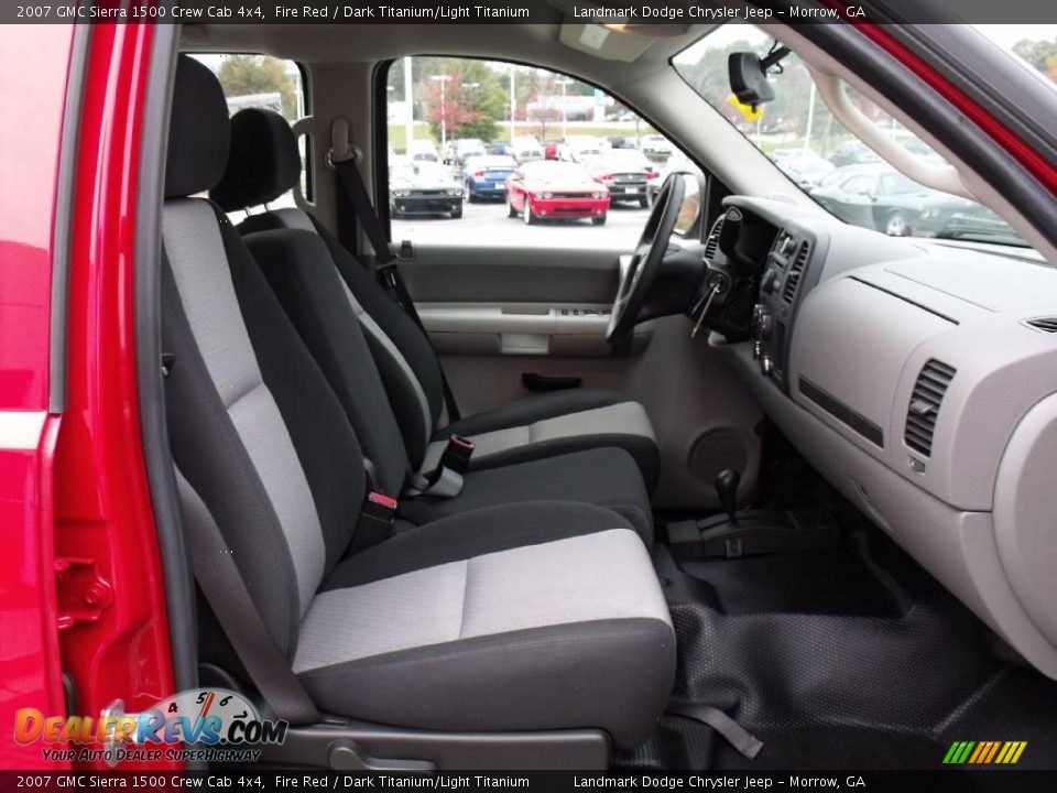 2007 GMC Sierra 1500 Crew Cab 4x4 Fire Red / Dark Titanium/Light Titanium Photo #21