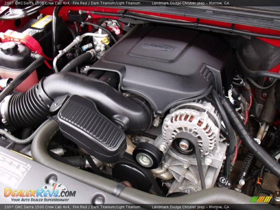 2007 GMC Sierra 1500 Crew Cab 4x4 Fire Red / Dark Titanium/Light Titanium Photo #31