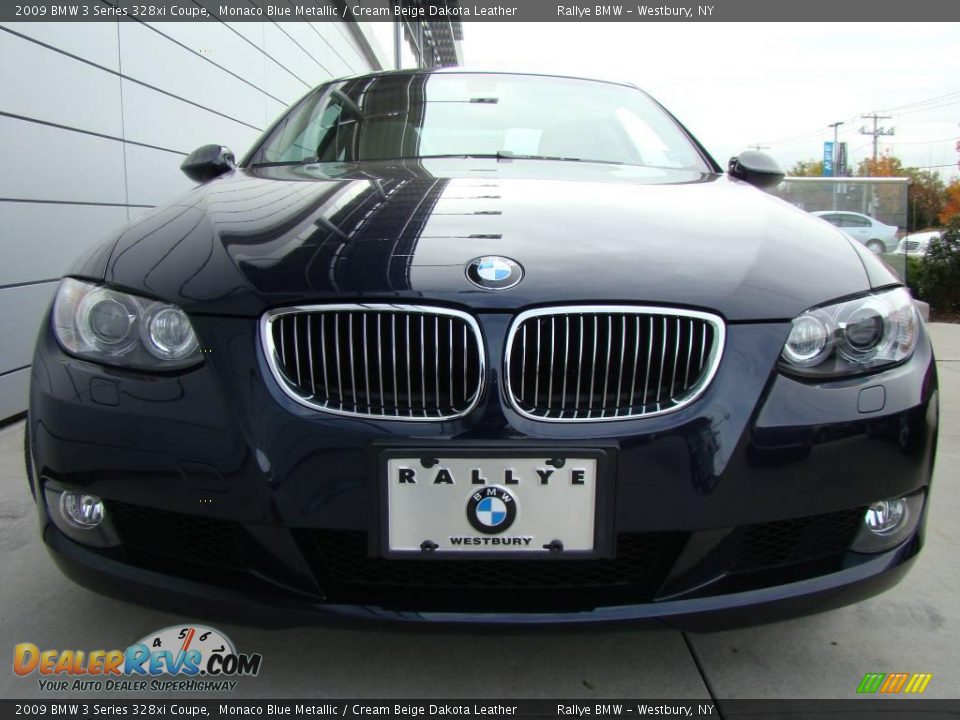 2009 BMW 3 Series 328xi Coupe Monaco Blue Metallic / Cream Beige Dakota Leather Photo #2