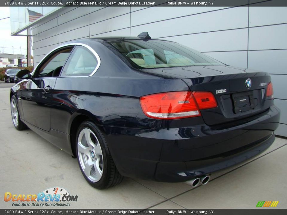 2009 BMW 3 Series 328xi Coupe Monaco Blue Metallic / Cream Beige Dakota Leather Photo #3