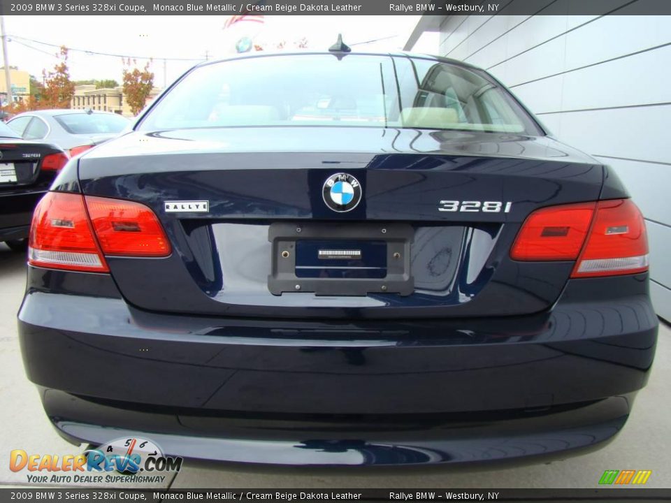 2009 BMW 3 Series 328xi Coupe Monaco Blue Metallic / Cream Beige Dakota Leather Photo #4