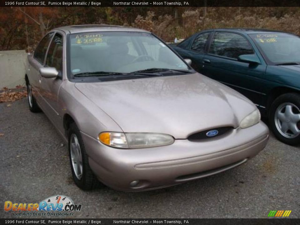 1996 Ford Contour SE Pumice Beige Metallic / Beige Photo #1