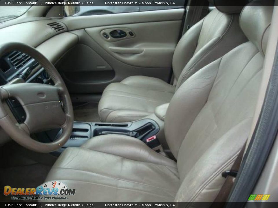 1996 Ford Contour SE Pumice Beige Metallic / Beige Photo #5