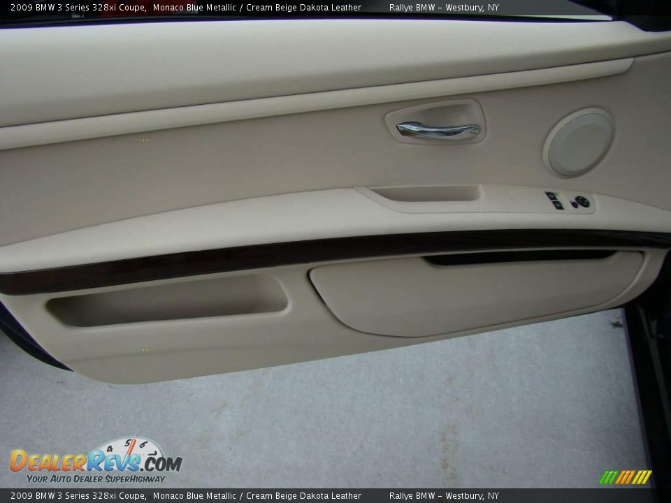 2009 BMW 3 Series 328xi Coupe Monaco Blue Metallic / Cream Beige Dakota Leather Photo #7
