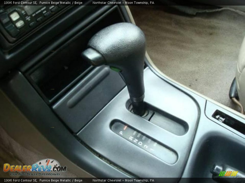 1996 Ford Contour SE Pumice Beige Metallic / Beige Photo #12