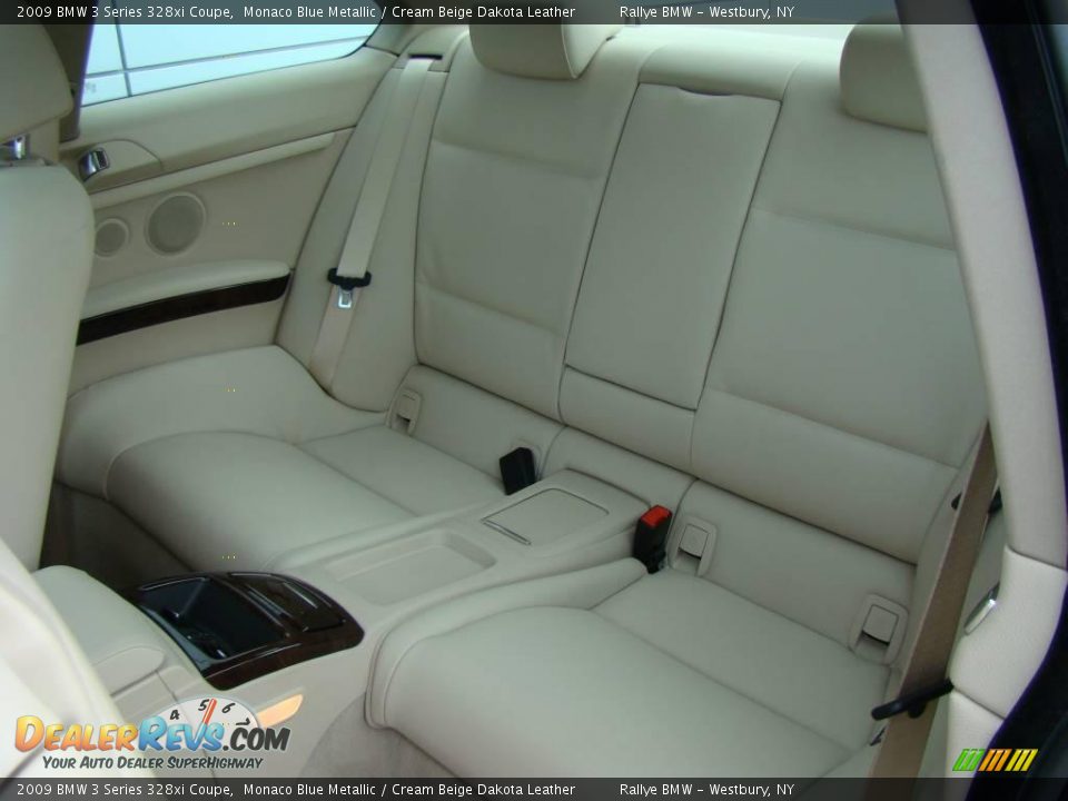 2009 BMW 3 Series 328xi Coupe Monaco Blue Metallic / Cream Beige Dakota Leather Photo #14