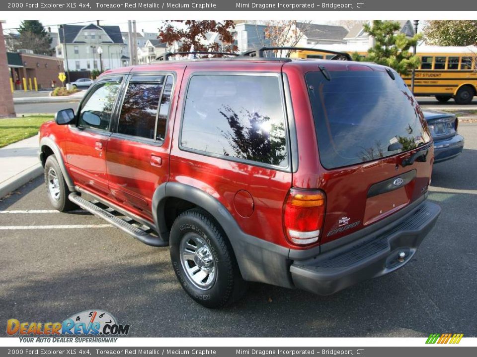 2000 Ford Explorer XLS 4x4 Toreador Red Metallic / Medium Graphite Photo #6