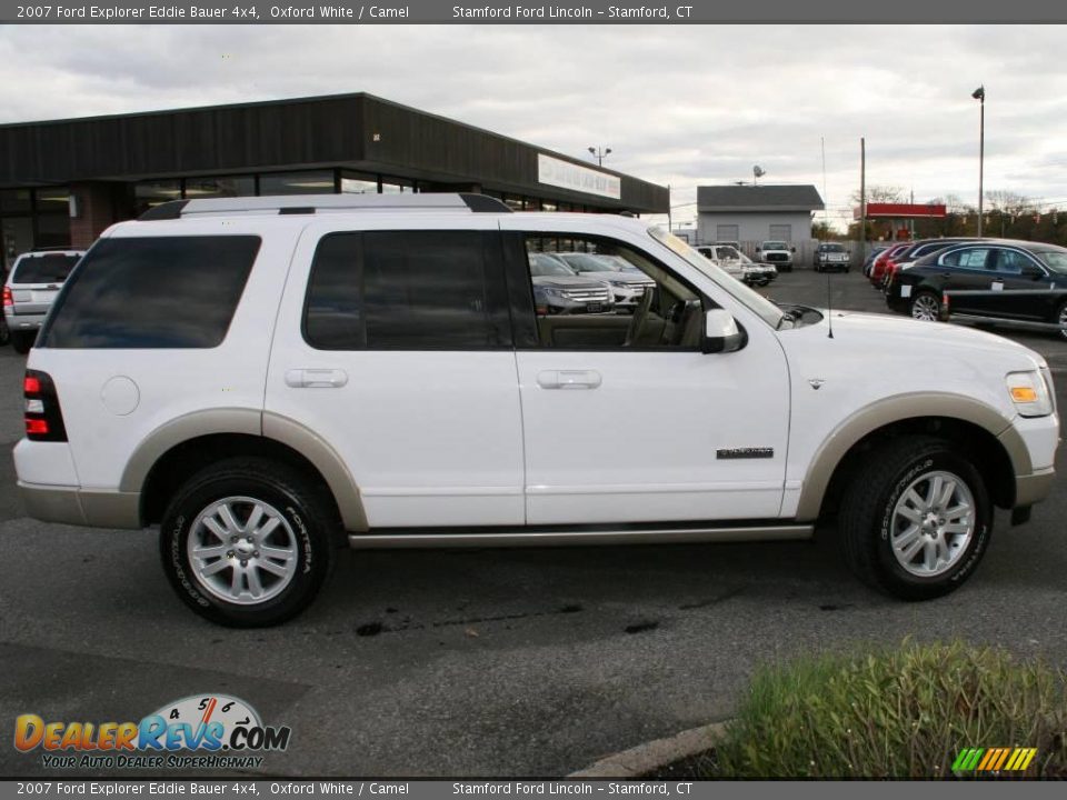2007 Ford Explorer Eddie Bauer 4x4 Oxford White / Camel Photo #4