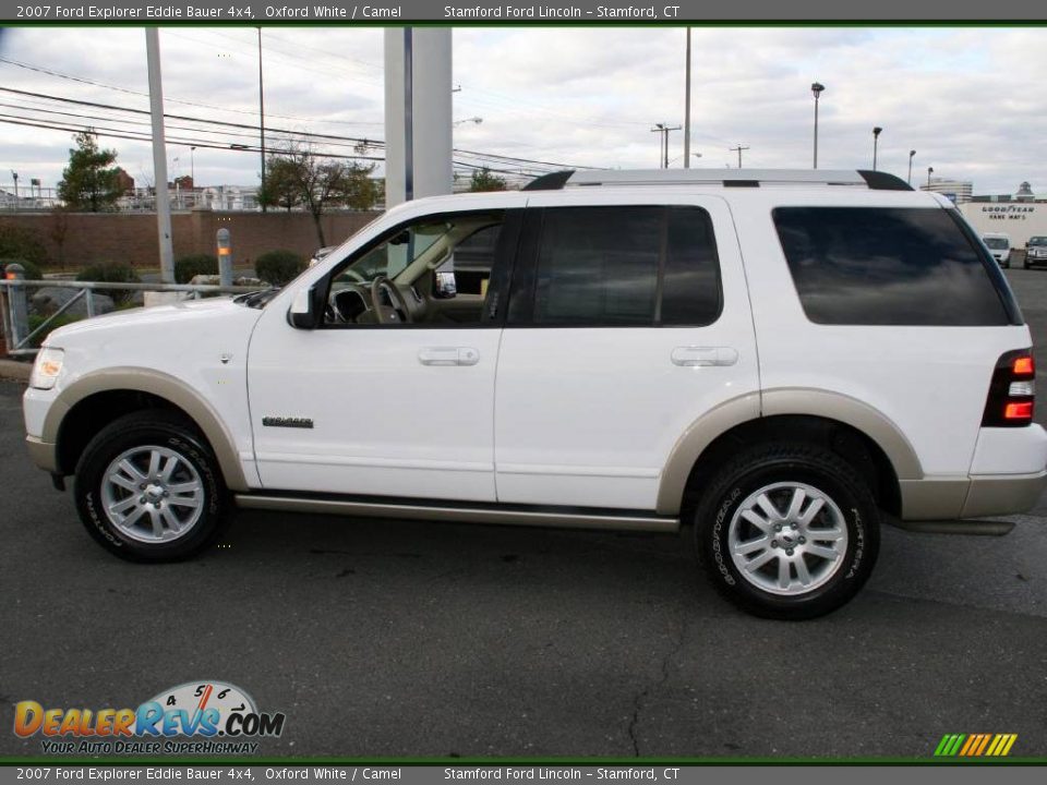 2007 Ford Explorer Eddie Bauer 4x4 Oxford White / Camel Photo #10