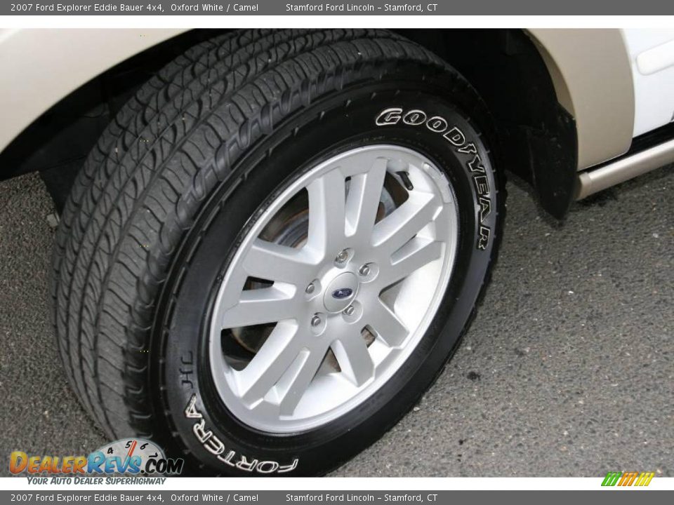 2007 Ford Explorer Eddie Bauer 4x4 Oxford White / Camel Photo #13