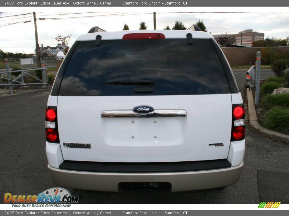 2007 Ford Explorer Eddie Bauer 4x4 Oxford White / Camel Photo #18