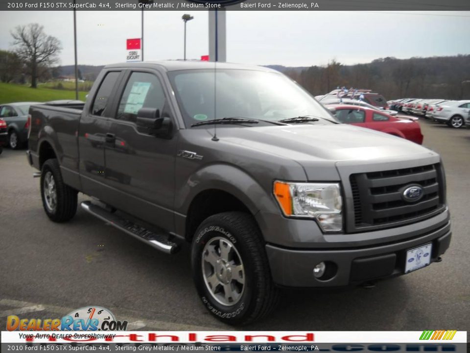 2010 Ford F150 STX SuperCab 4x4 Sterling Grey Metallic / Medium Stone Photo #4