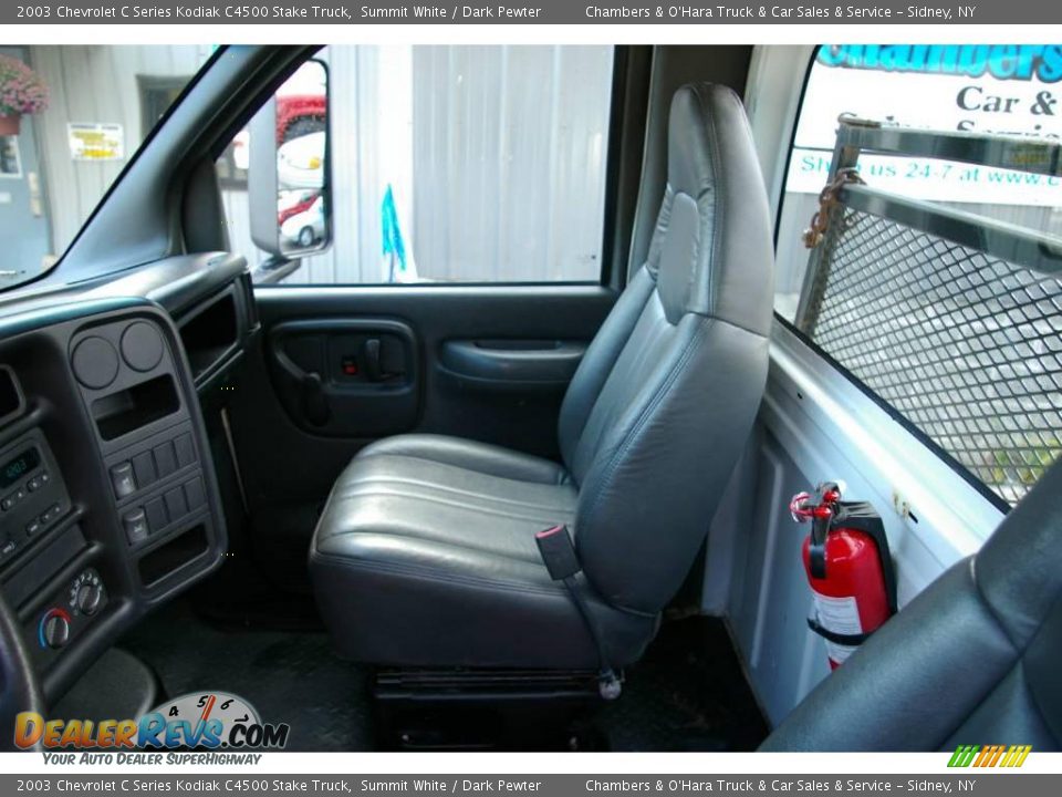 2003 Chevrolet C Series Kodiak C4500 Stake Truck Summit White / Dark Pewter Photo #4