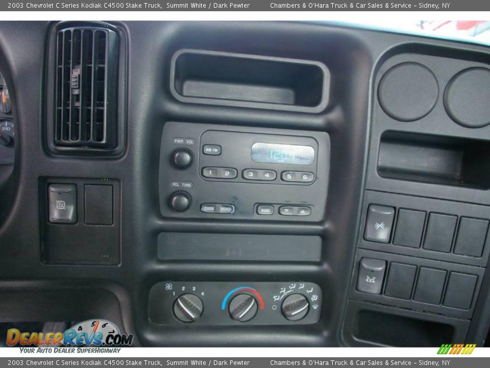 2003 Chevrolet C Series Kodiak C4500 Stake Truck Summit White / Dark Pewter Photo #6