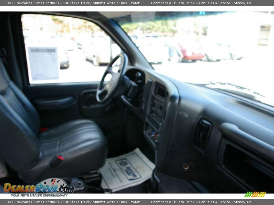 2003 Chevrolet C Series Kodiak C4500 Stake Truck Summit White / Dark Pewter Photo #9