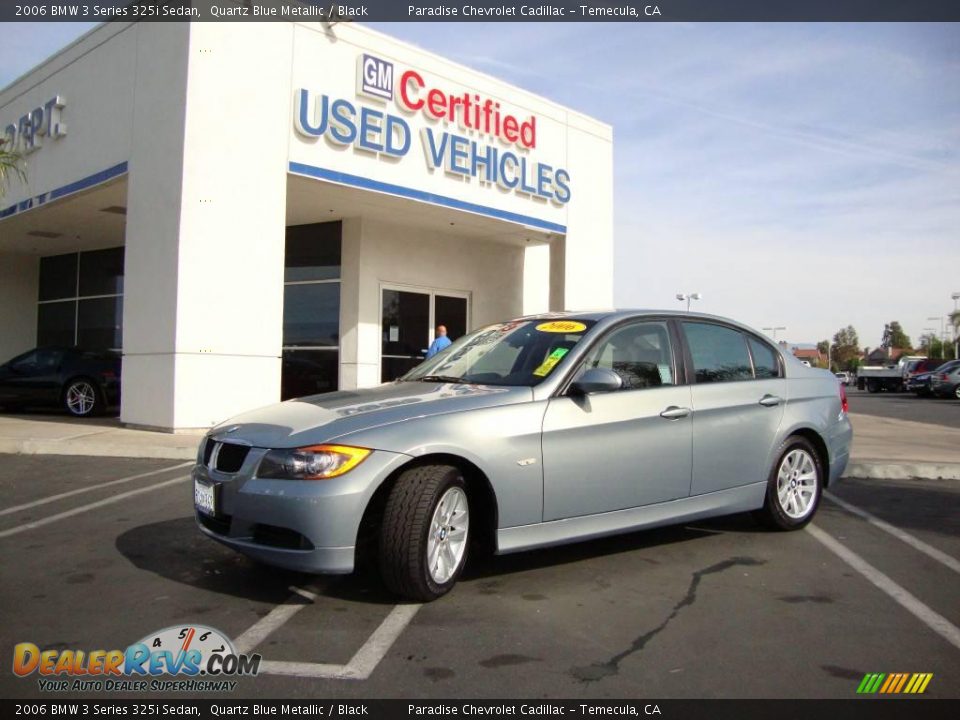 2006 BMW 3 Series 325i Sedan Quartz Blue Metallic / Black Photo #1