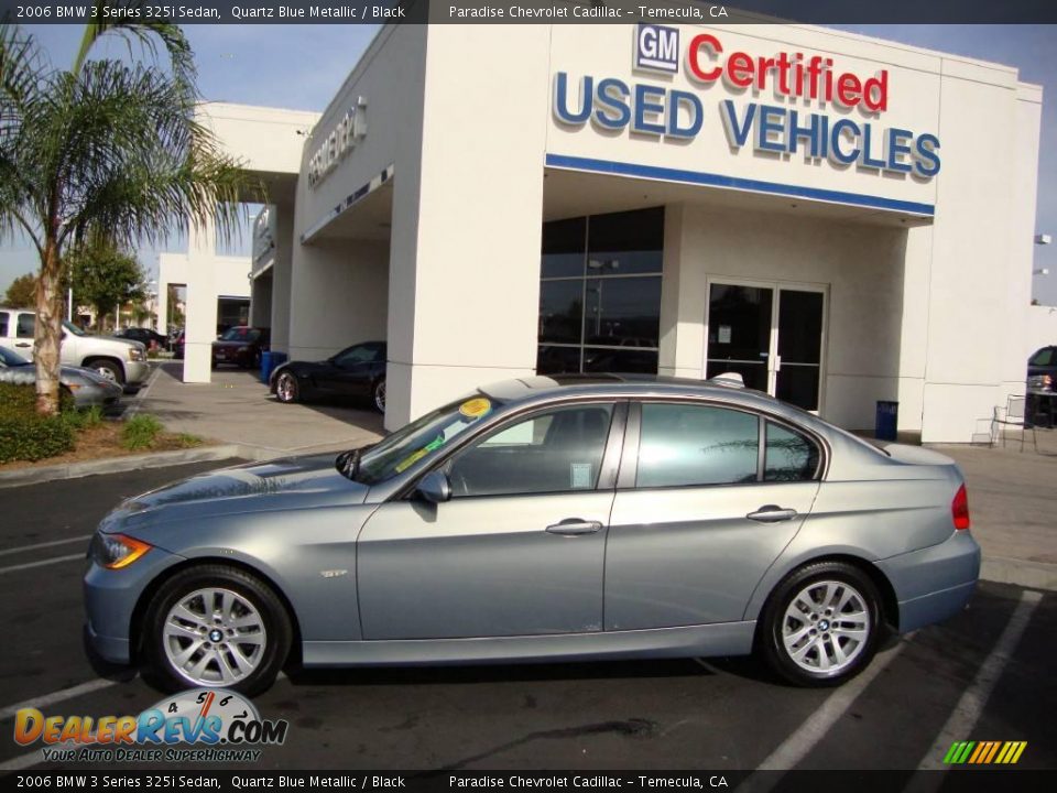 2006 BMW 3 Series 325i Sedan Quartz Blue Metallic / Black Photo #2