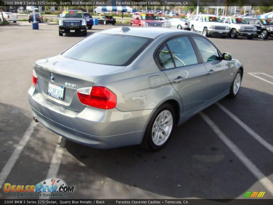 2006 BMW 3 Series 325i Sedan Quartz Blue Metallic / Black Photo #3