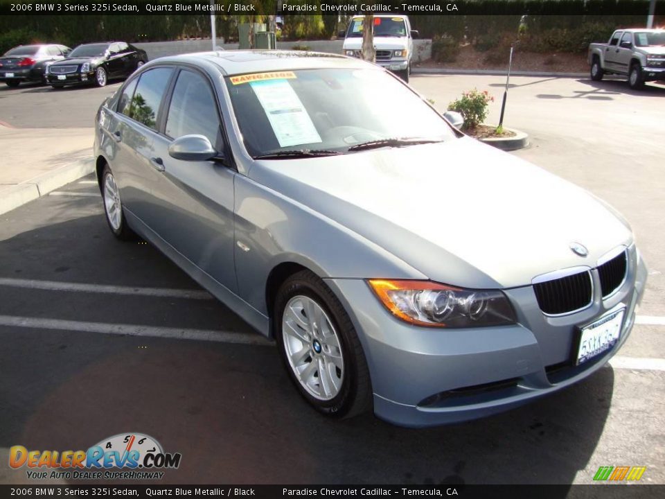 2006 BMW 3 Series 325i Sedan Quartz Blue Metallic / Black Photo #4