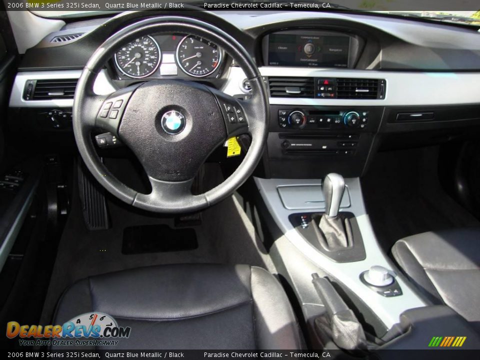 2006 BMW 3 Series 325i Sedan Quartz Blue Metallic / Black Photo #7