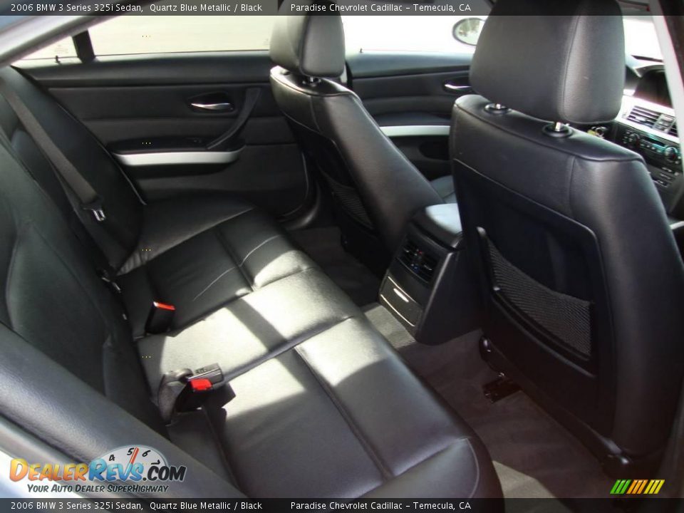 2006 BMW 3 Series 325i Sedan Quartz Blue Metallic / Black Photo #12