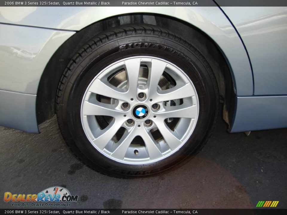 2006 BMW 3 Series 325i Sedan Quartz Blue Metallic / Black Photo #14