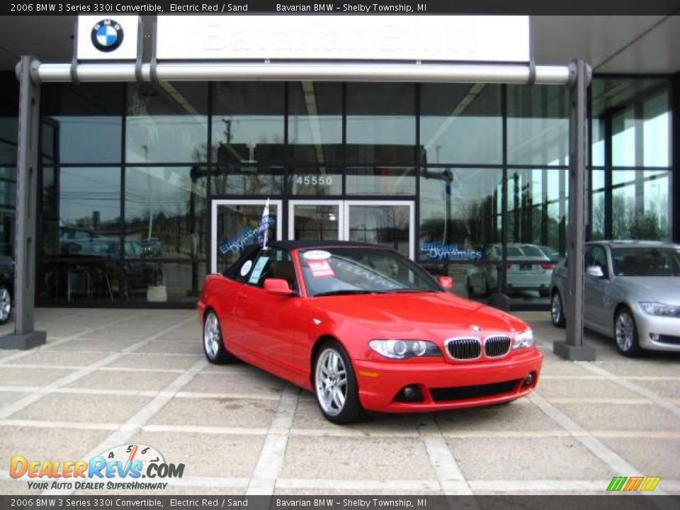 2006 BMW 3 Series 330i Convertible Electric Red / Sand Photo #2