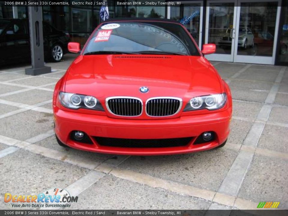 2006 BMW 3 Series 330i Convertible Electric Red / Sand Photo #3