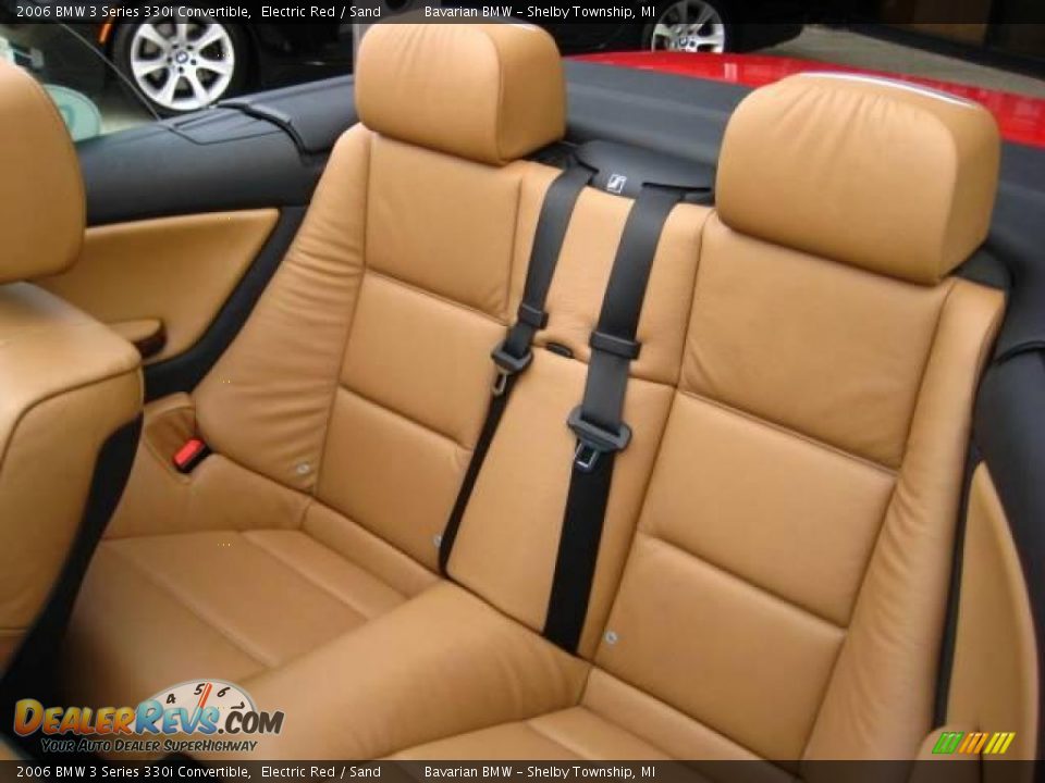 2006 BMW 3 Series 330i Convertible Electric Red / Sand Photo #15