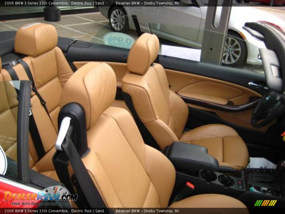 2006 BMW 3 Series 330i Convertible Electric Red / Sand Photo #18
