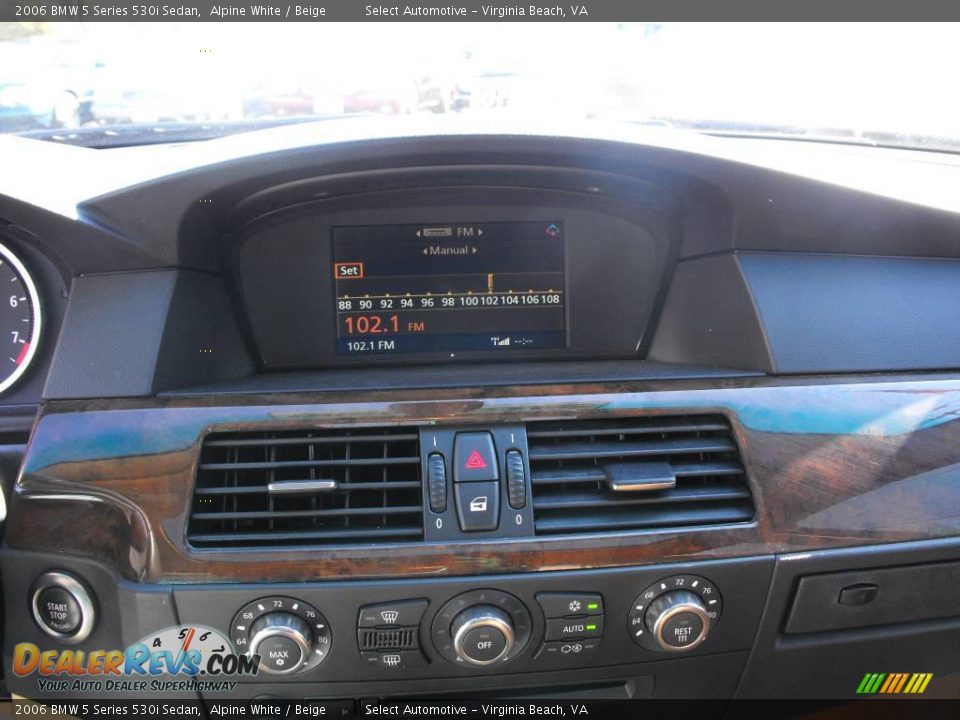 2006 BMW 5 Series 530i Sedan Alpine White / Beige Photo #15