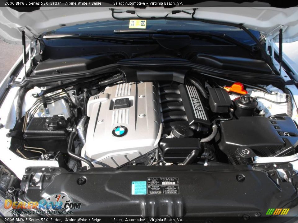2006 BMW 5 Series 530i Sedan Alpine White / Beige Photo #21