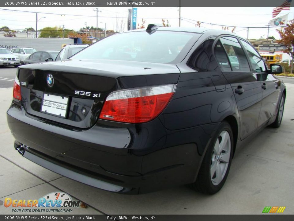 2006 BMW 5 Series 525xi Sedan Jet Black / Black Photo #5