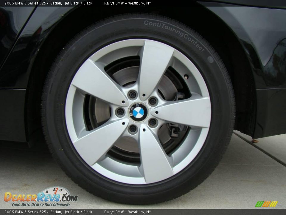 2006 BMW 5 Series 525xi Sedan Jet Black / Black Photo #6