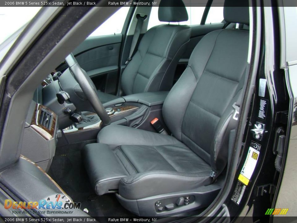 2006 BMW 5 Series 525xi Sedan Jet Black / Black Photo #8