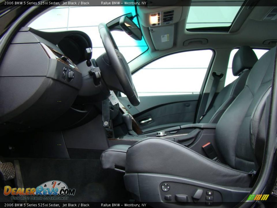 2006 BMW 5 Series 525xi Sedan Jet Black / Black Photo #9