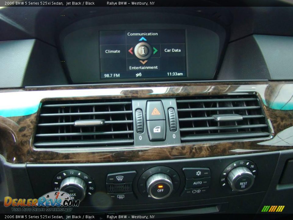 2006 BMW 5 Series 525xi Sedan Jet Black / Black Photo #11